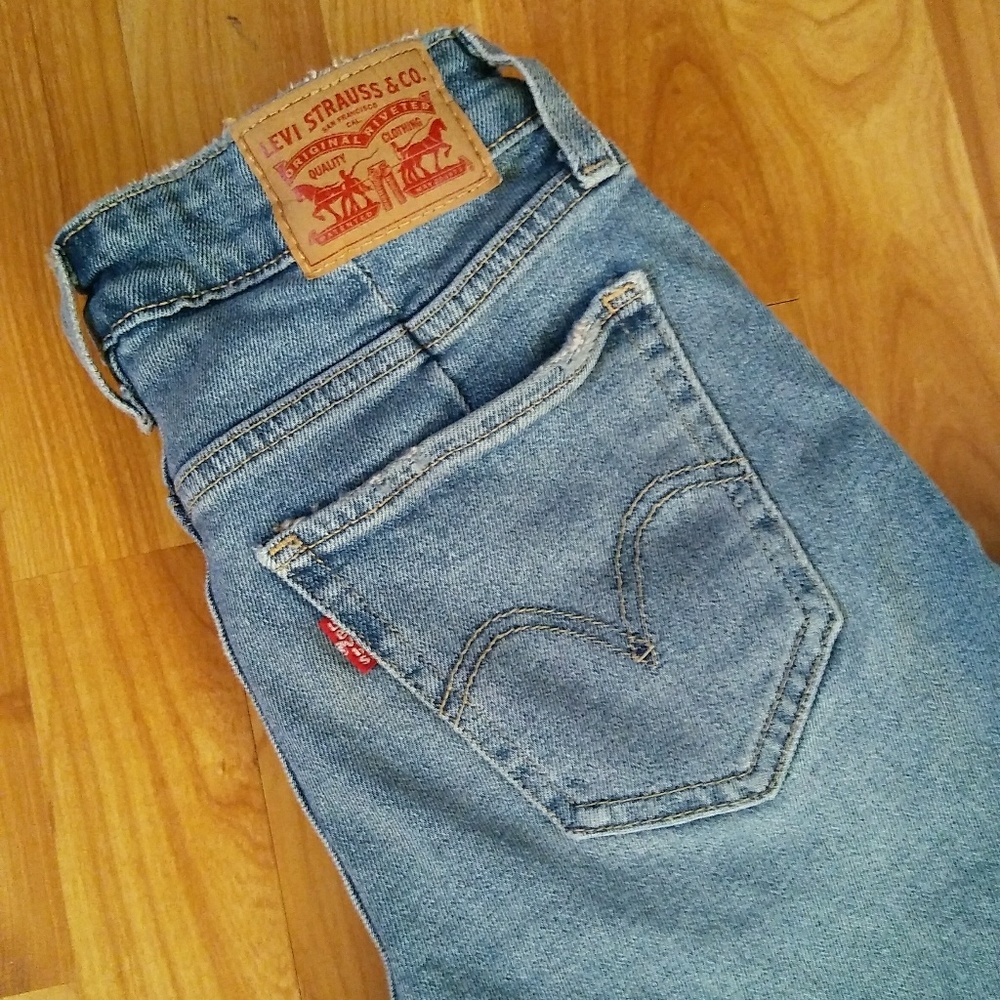 Super skinny seamed levis
